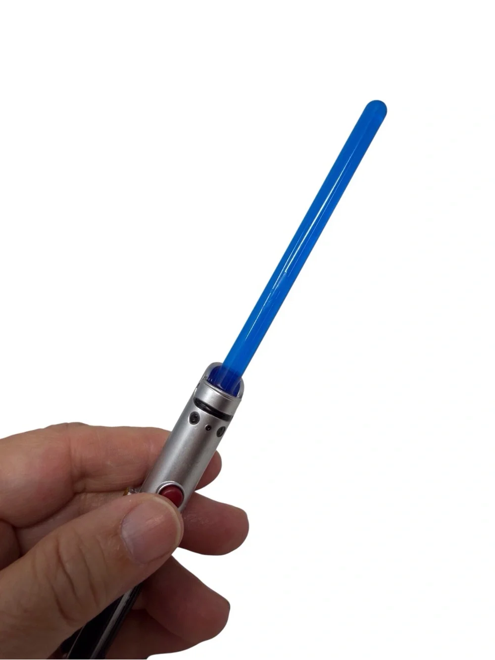 Disney Parks Star Wars Rey Blue light up Lightsaber Keychain Anakin Lightsaber